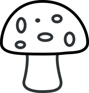 Mushroom template black and white mushroom clip art templates