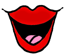 Talking mouth clip art free clipart images