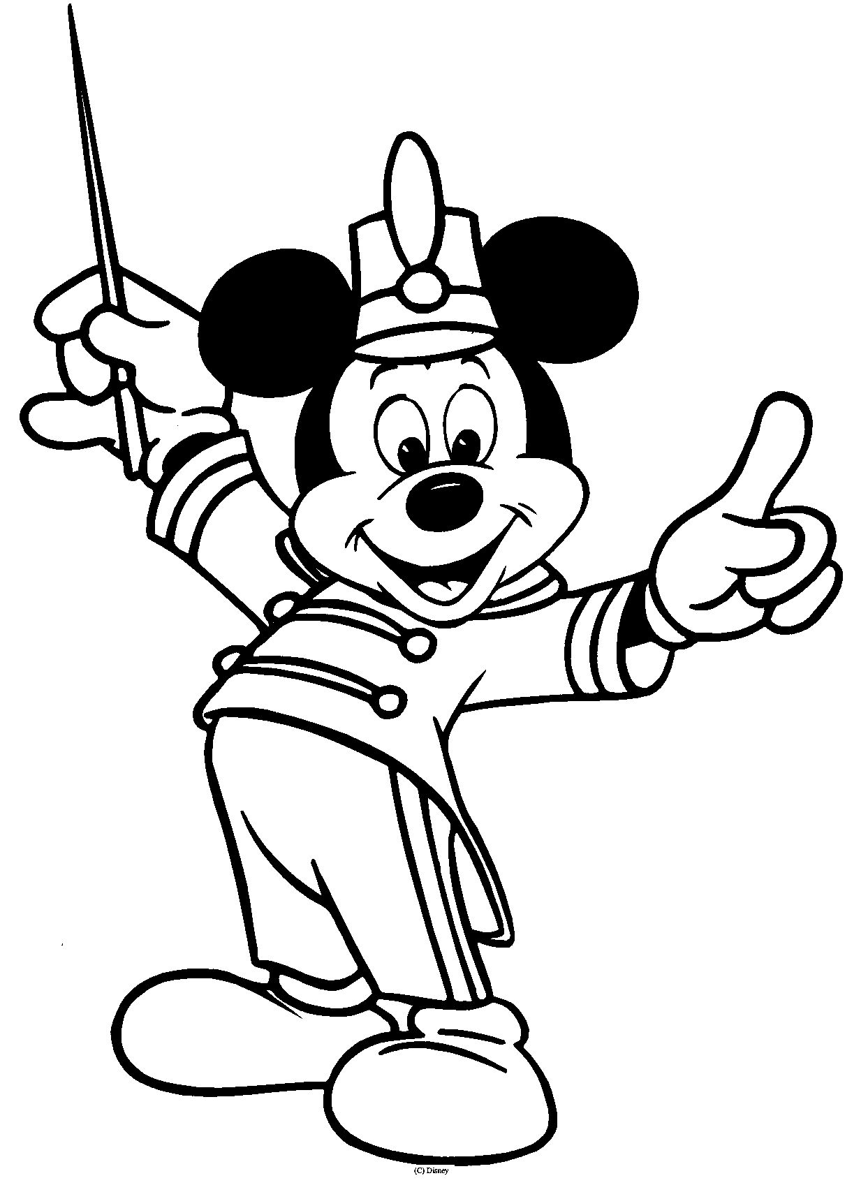 Baby mickey mouse clipart black and white free