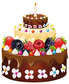 Birthday cake clipart birthdays