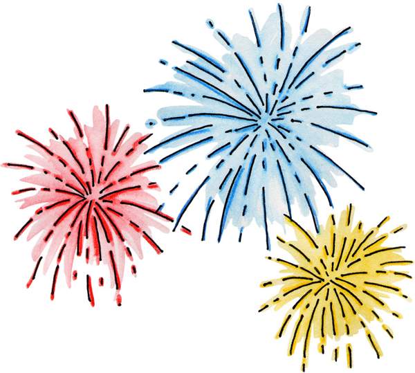 Celebration fireworks clip art animations clipart