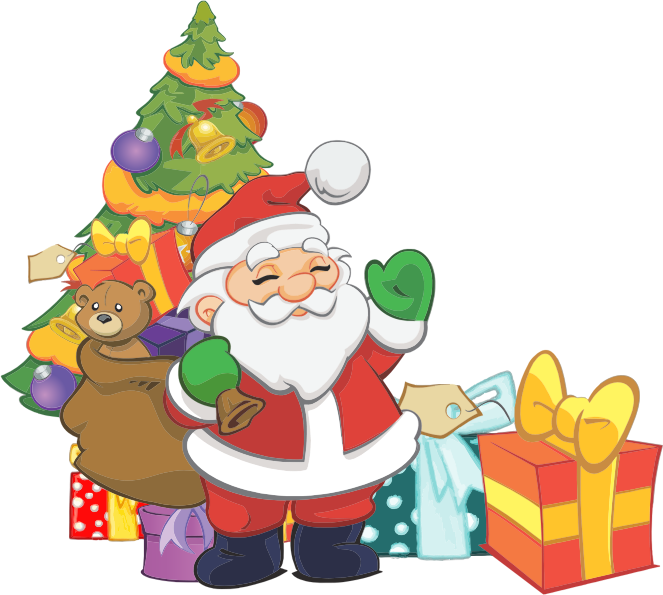 Christmas eve santa claus clip art clipart free download