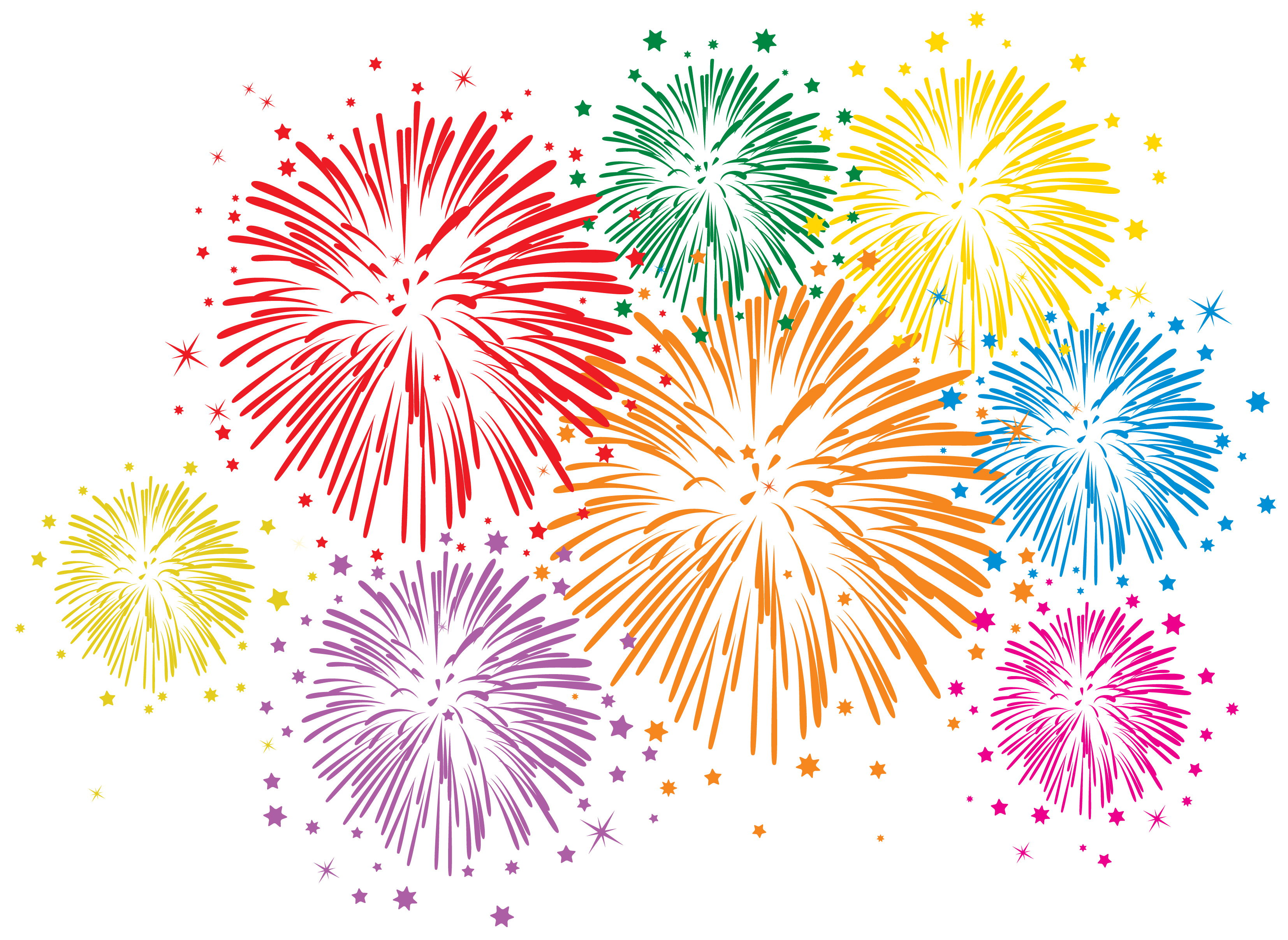 Colorful firework cliparts free download clip art