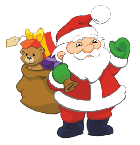 Funny and free santa claus clipart