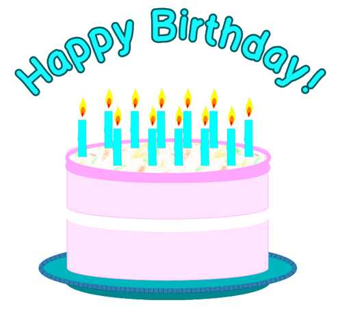 Happy birthday cake clipart free clipart images