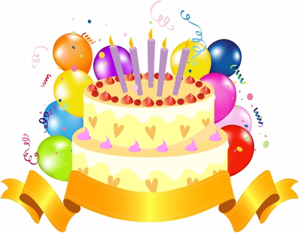 Happy birthday cake clipart free vector download 7 free