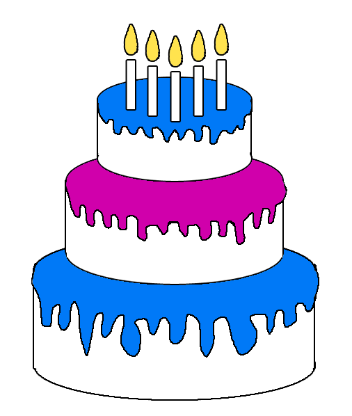 Happy birthday cake clipart the cliparts