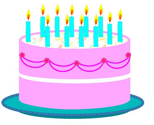 January birthday cake clip art clipart collection