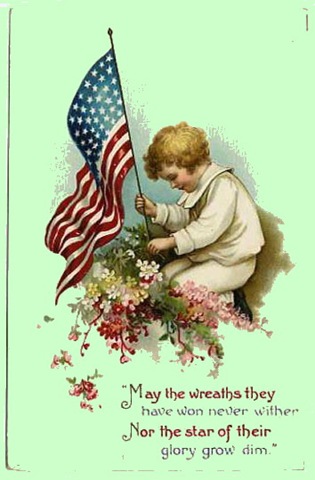 Memorial day holiday clip art free vintage and