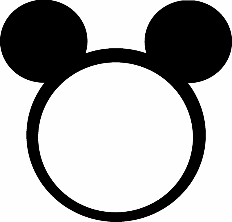Mickey mouse black and white mickey clipart