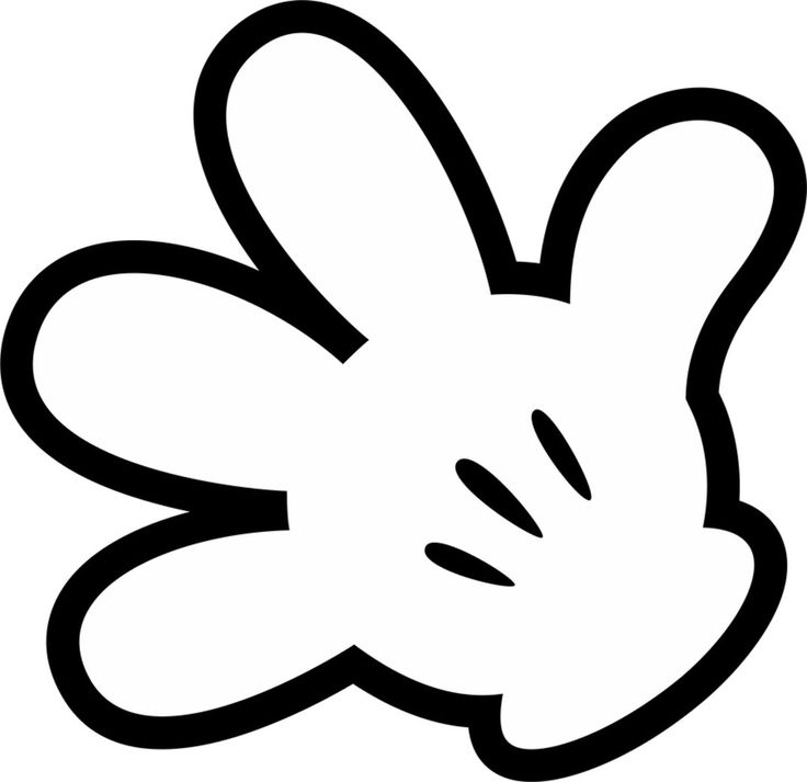 Mickey mouse gloves clipart clipartxtras