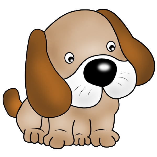 Puppy pictures of cute cartoon puppies clipart image 1