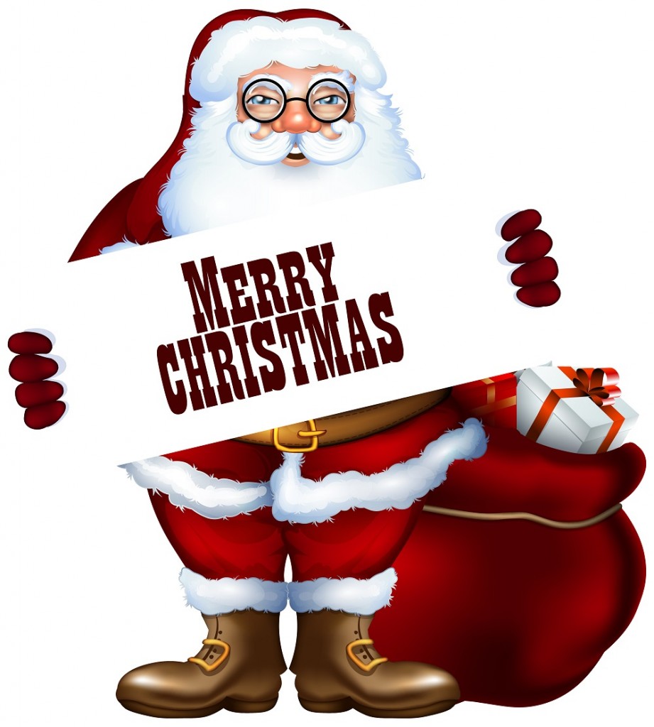 Santa awesome christmas clipart'for messages all about