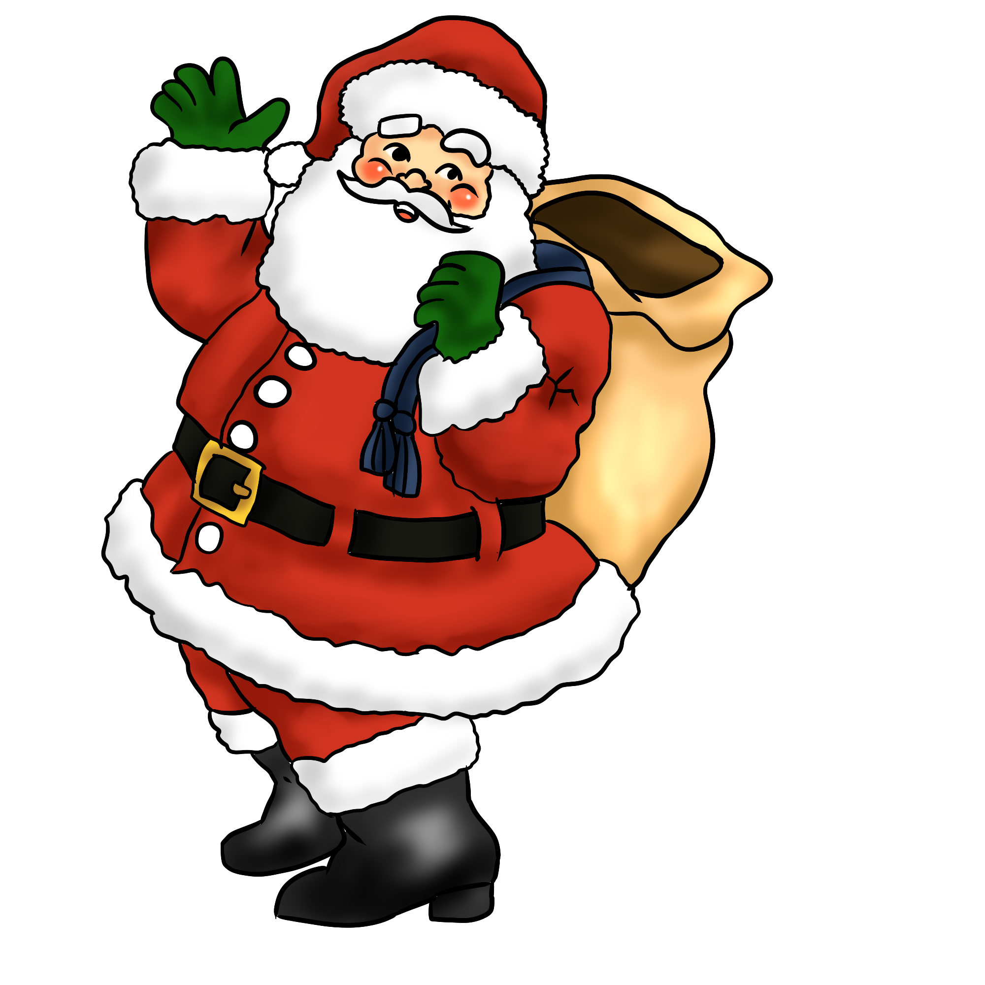 Santa free to use clipart