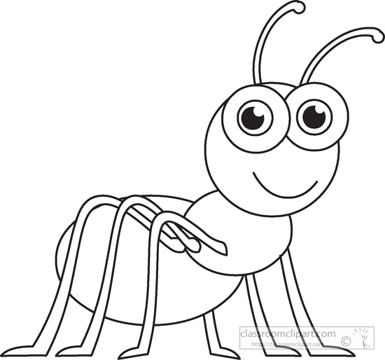 Ant black and white clipart 2 wikiclipart