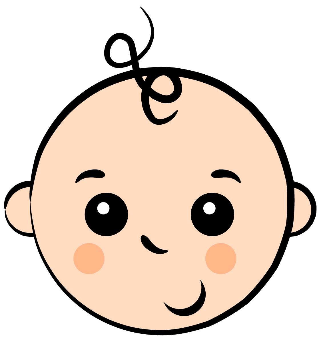 Baby clip art black and white free clipart images