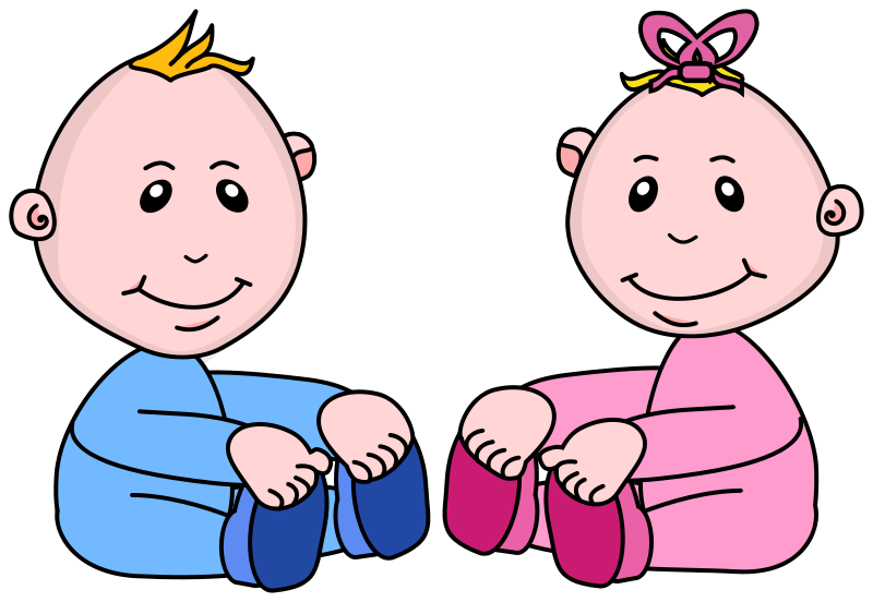 Boy and baby girl clip art clipart cliparts for you 2