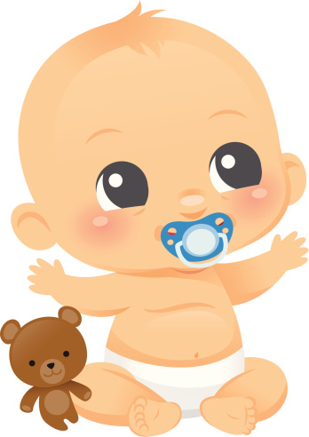 Cute baby boy illustration vectorielle clipart