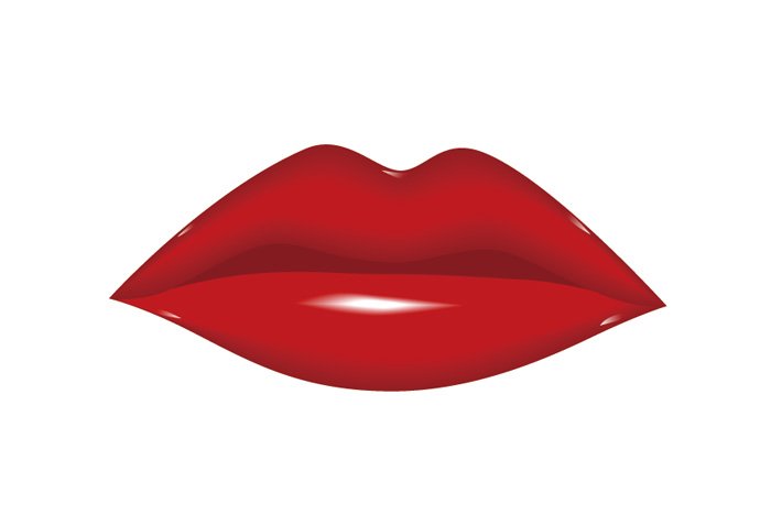 Free vector lips clipart image 5