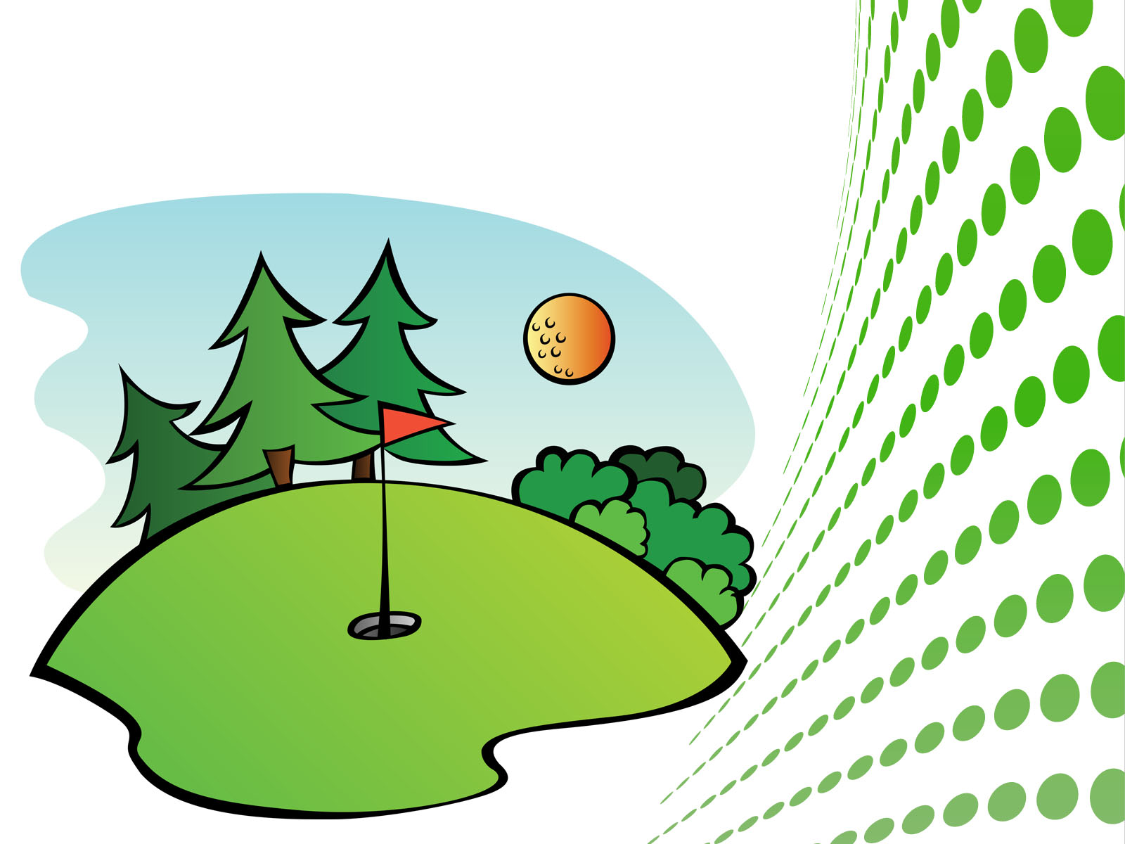 Golf course clip art free vector in open office drawing