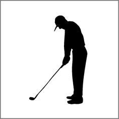 Golf player silhouette clipart pictures net people