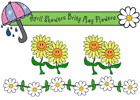 May april flowers clip art