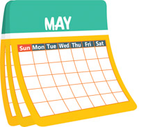 May free calendar clipart clip art pictures graphics illustrations