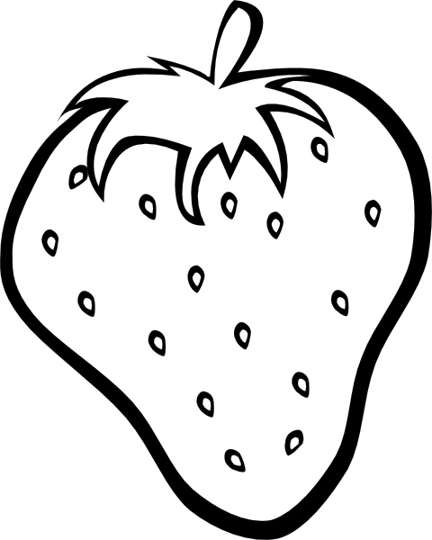 Outline strawberry clip art free vector in open office drawing svg