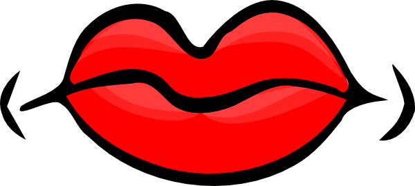 Red lips clip art at vector clip art