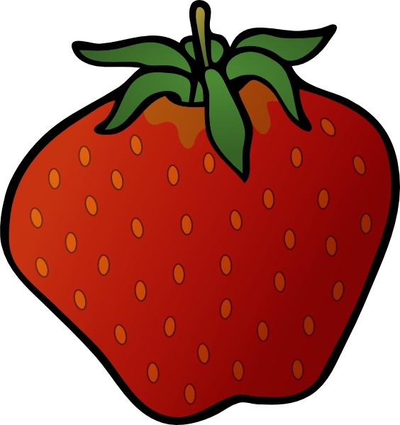 Strawberry clip art free vector in open office drawing svg 2