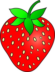 Strawberry clipart image fresh strawberry