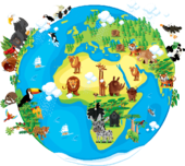 Animals around the world clipart – Clipartix