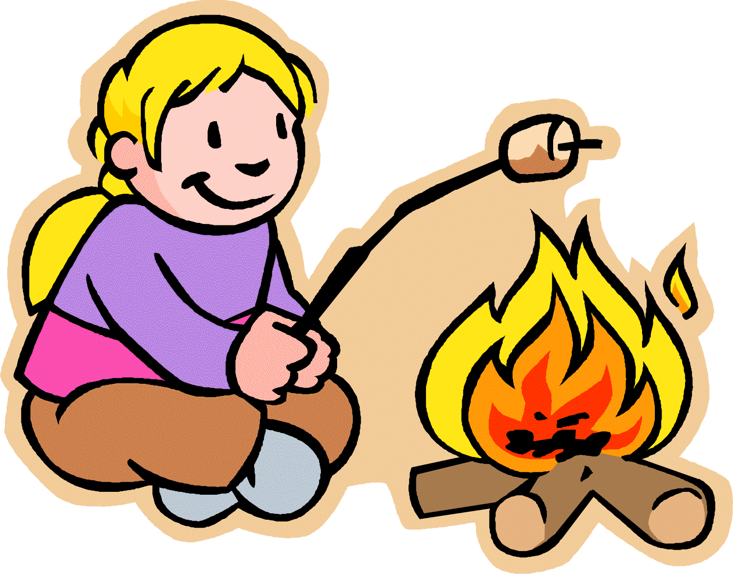 Campfire clipart camp fire image 4