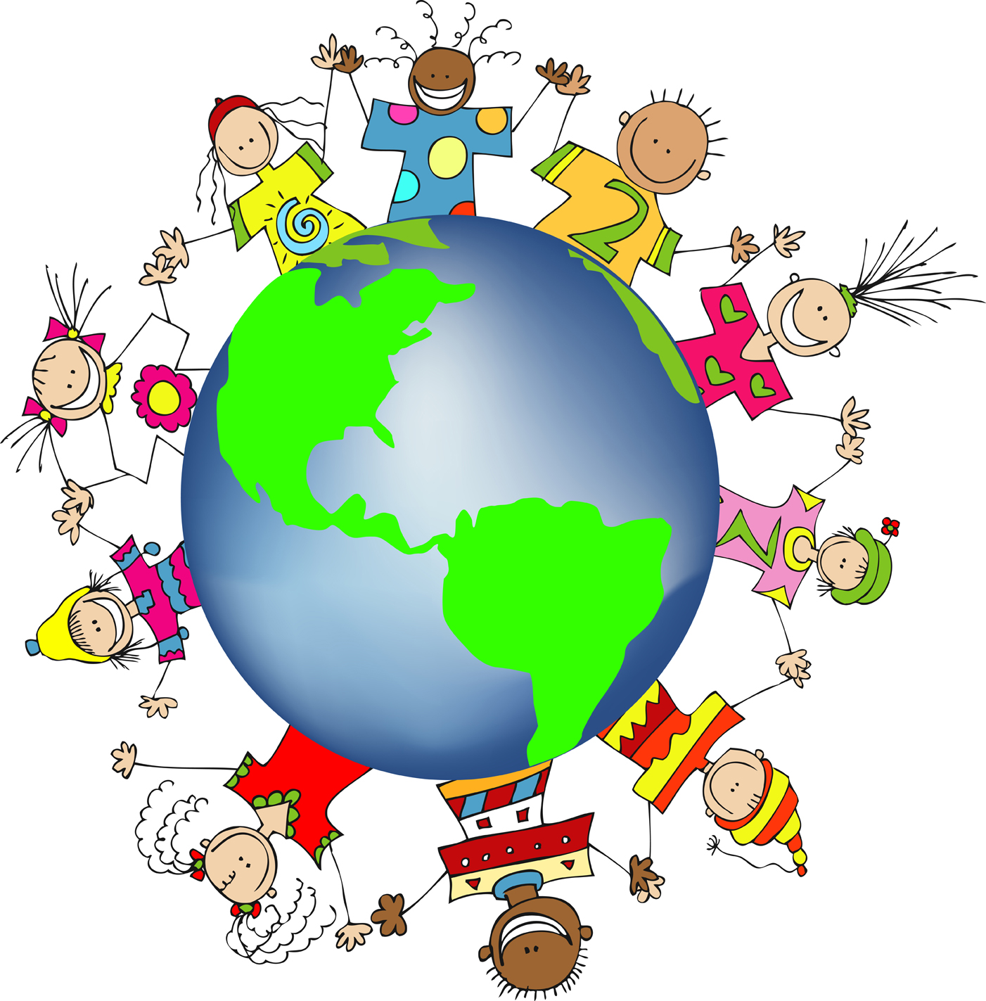 Children around the world clipart free