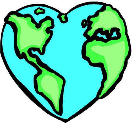 World clip art globe with hands free clipart images