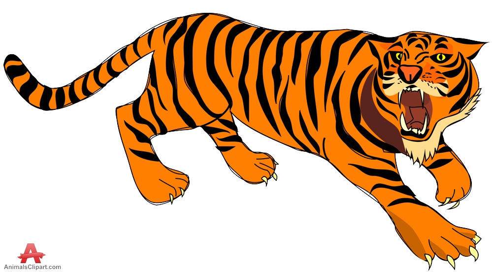 Animals clipart of tiger with the keywords