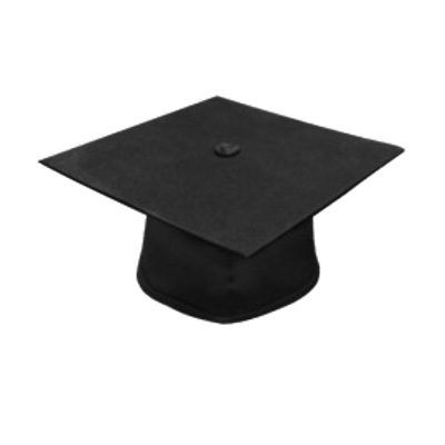 Black graduation hat transparent stick clip art