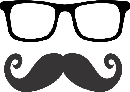 Free glasses and gray mustache clip art clipart 2 image