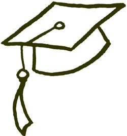 Graduation hat clip art 2