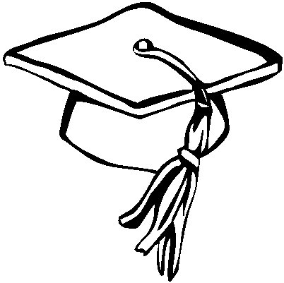 Graduation hat flying graduation caps clip art cap line 4