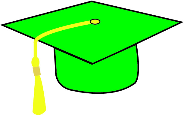 Graduation hat graphics for green graduation cap clip art