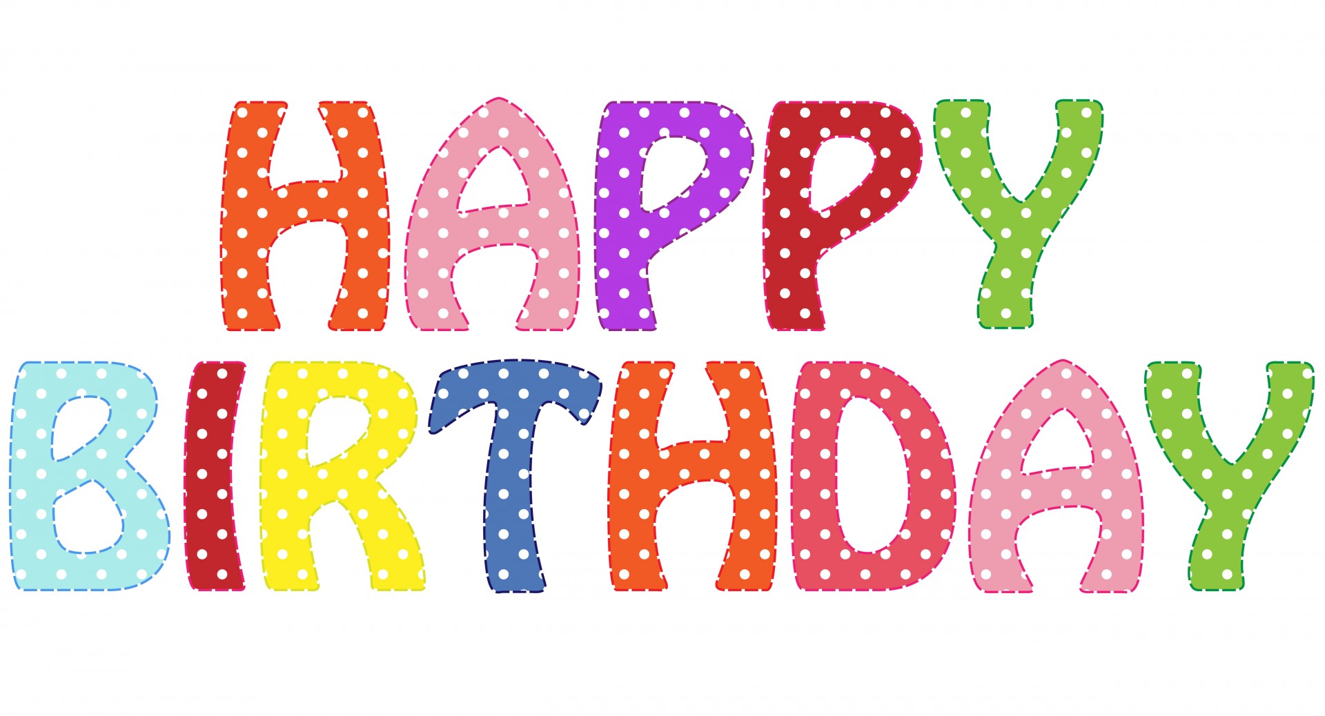 Happy birthday text clipart free pictures