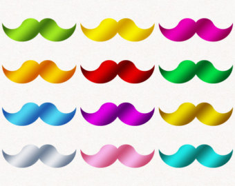 Mustache clip arts clipart image 7