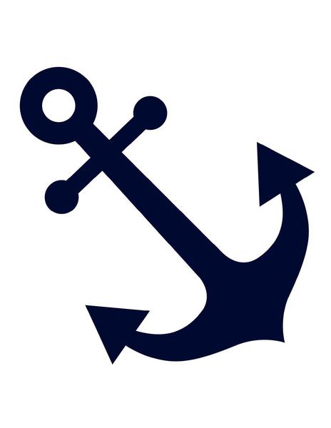 Navy blue anchor clip art skulptura