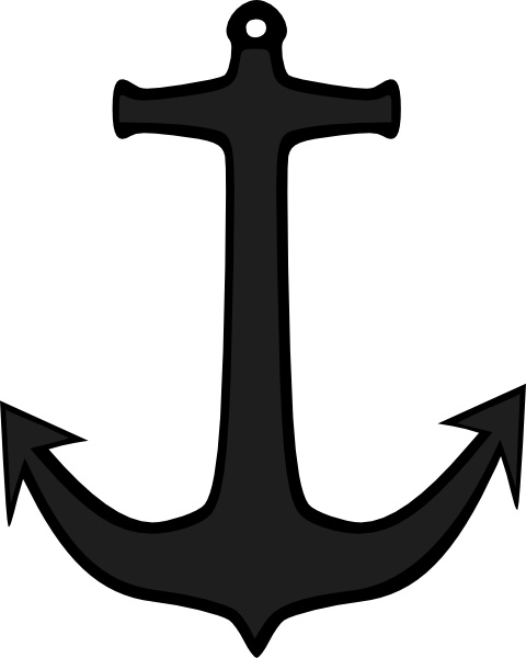 black anchor drawing