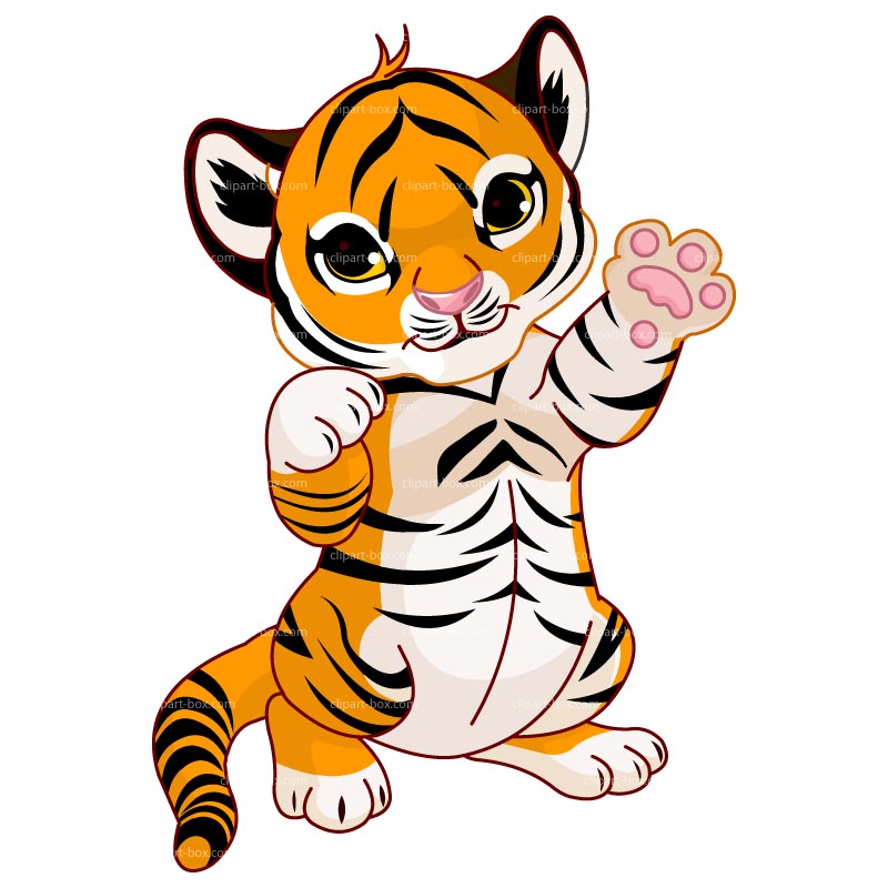 Standing baby tiger clipart cliparts and others art inspiration