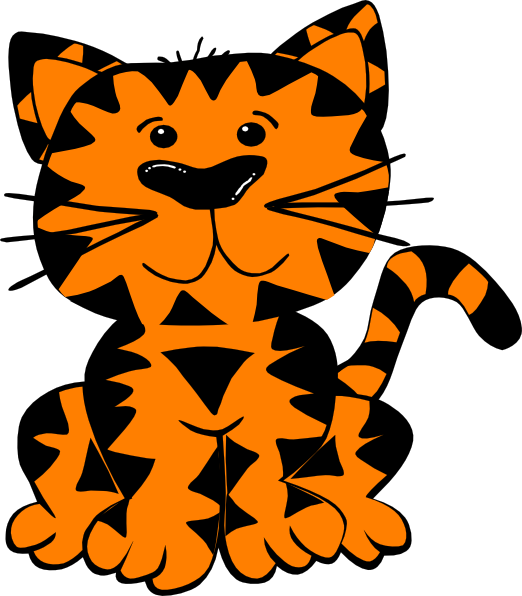 Tiger clip art at vector clip art free