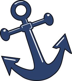 Tilt navy anchor clip art vector free