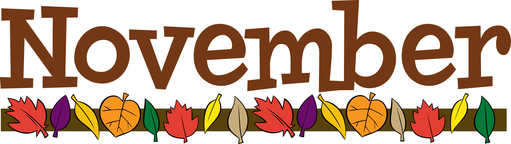 november preschool clipart