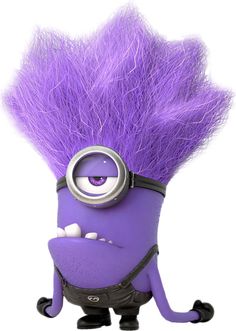Purple minion clipart